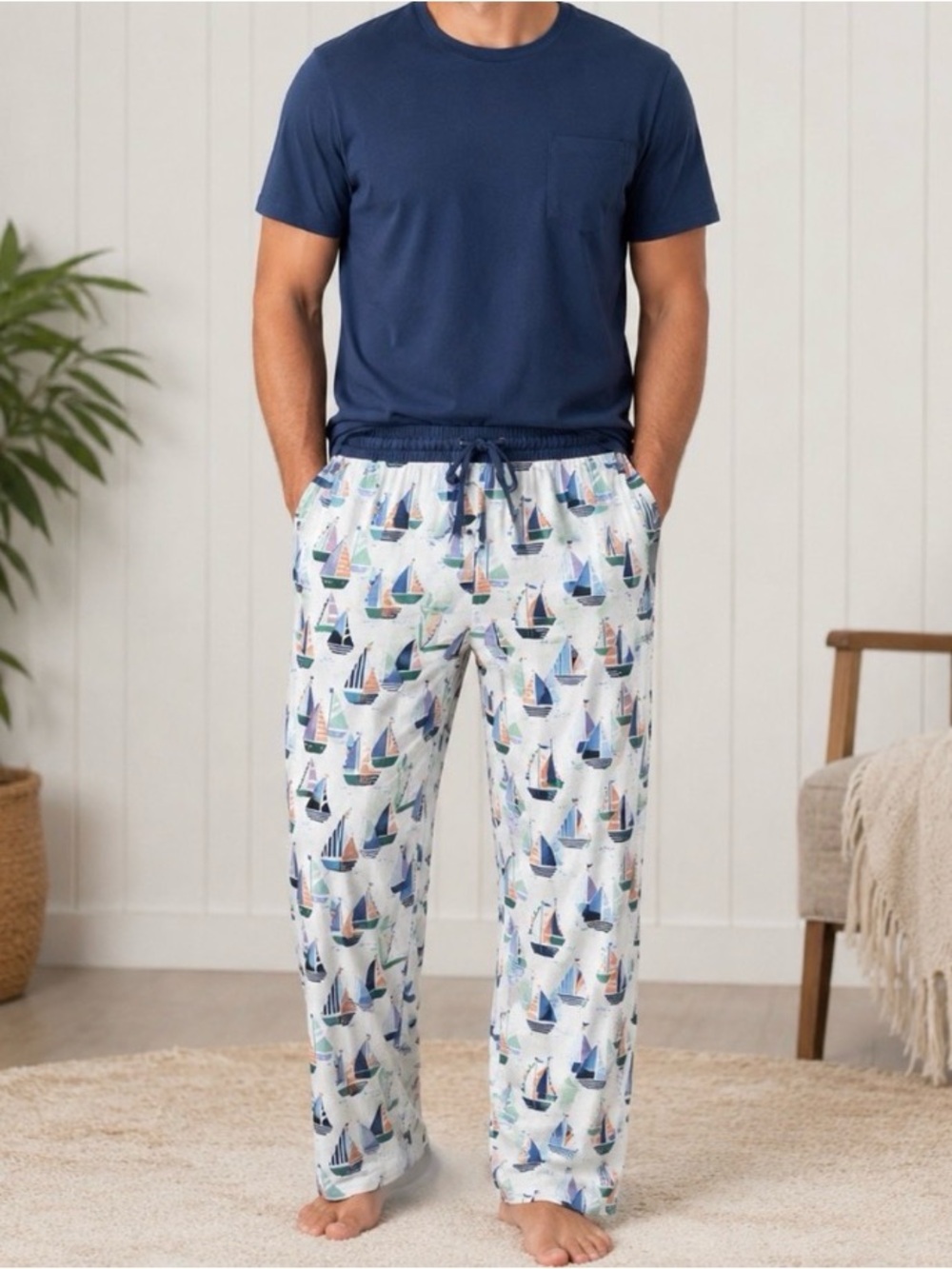 Little sleepies seas the day mens XXL pants